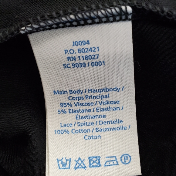 Boden Seraphina Lace Detail Top, BlackSz 8 - Picture 7 of 8